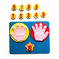 1Set Handmade Felt Finger Numbers