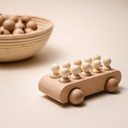 Baby Wooden Toy Car Montessori