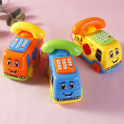 Baby Toys Music Cartoon Bus Phone Educational Developmental Kids Toy